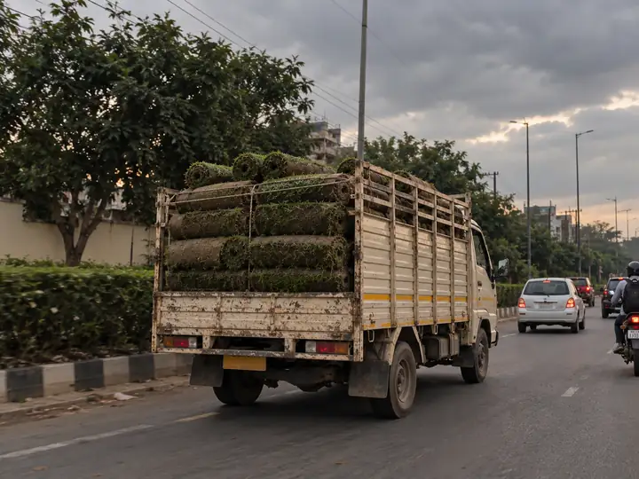 Direct doorstep turf delivery across North India